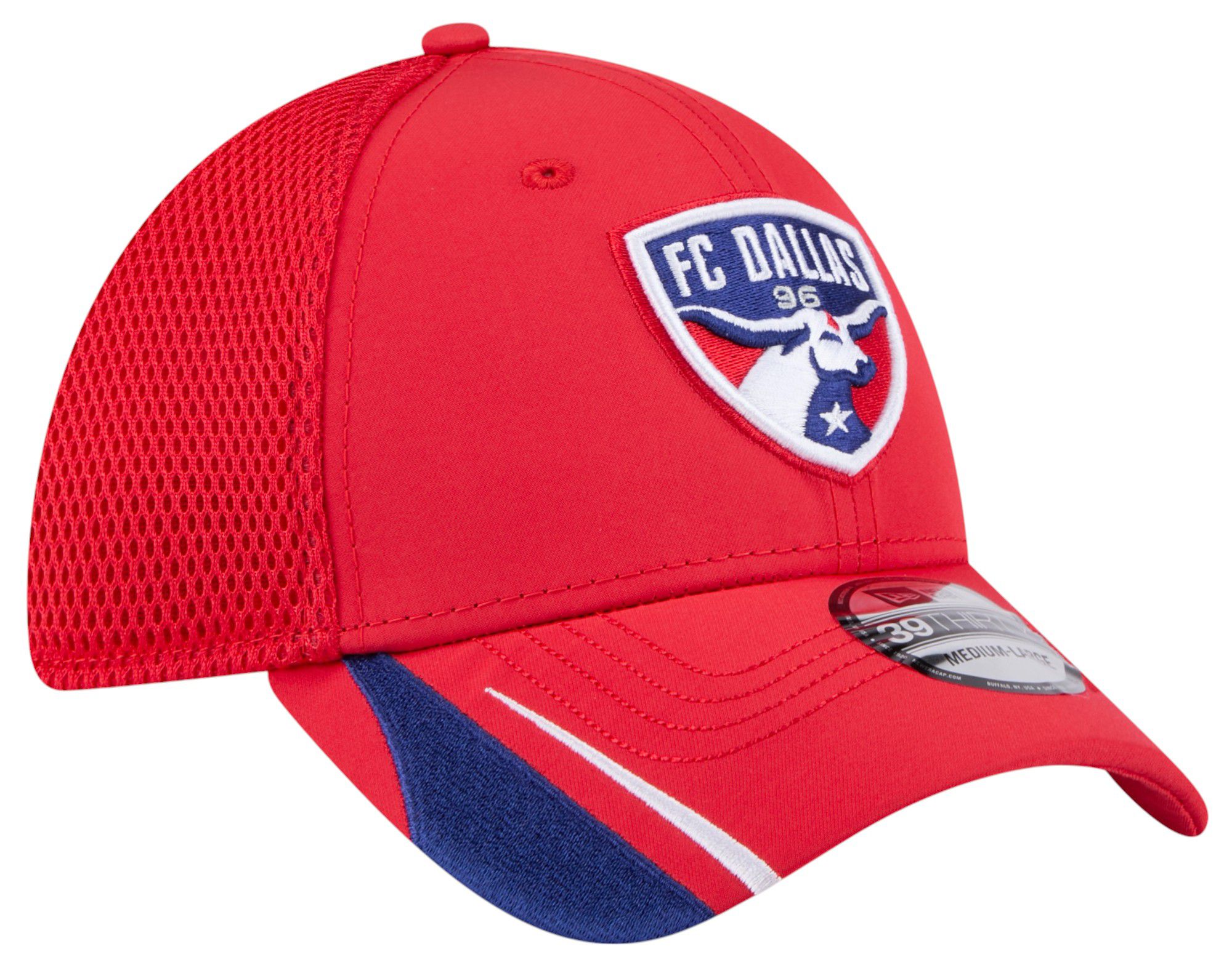 New Era Adult FC Dallas Red Linear 39Thirty Stretch Fit Hat product image
