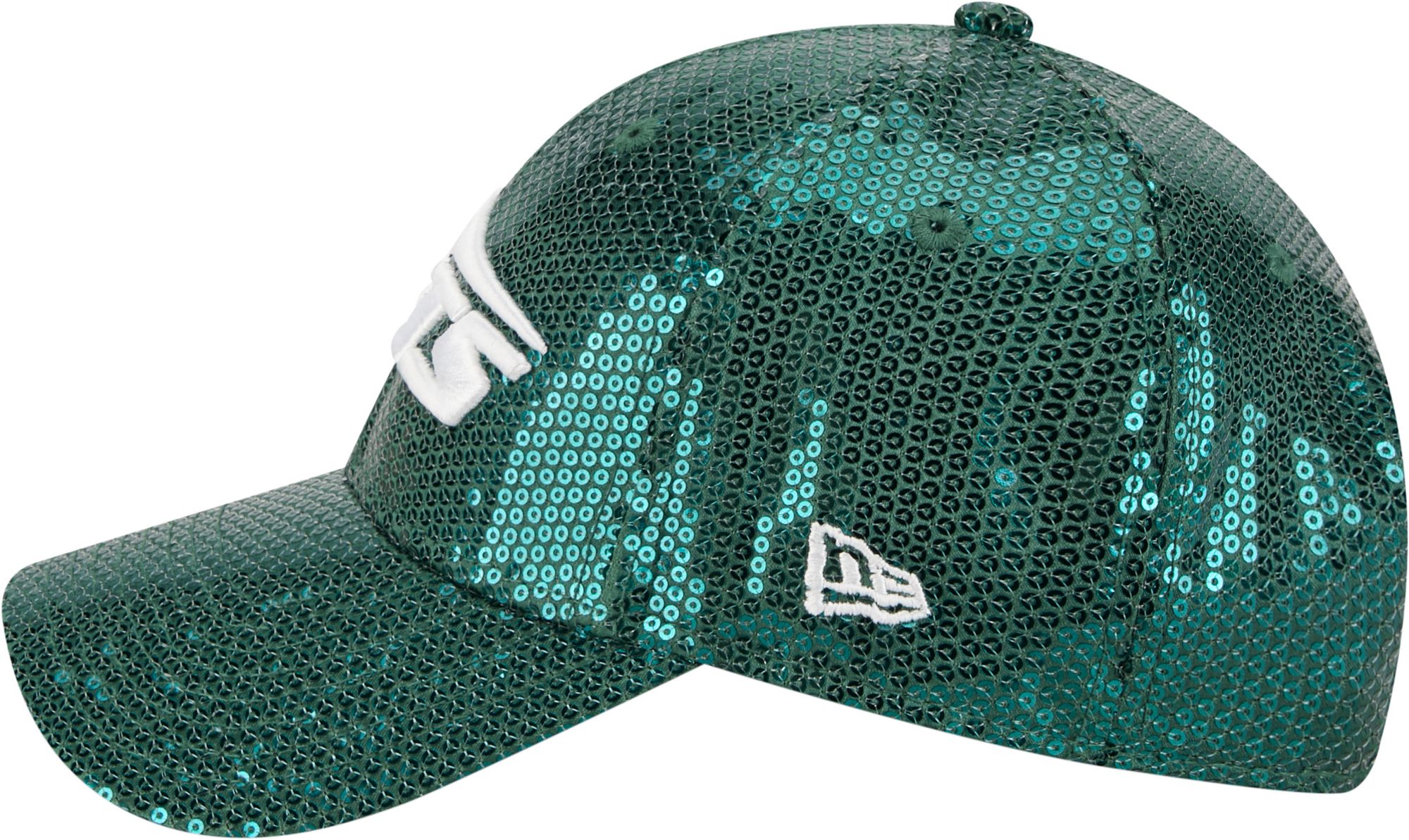 New Era Women's New York Jets Green Sequin 9Forty Adjustable Hat product image