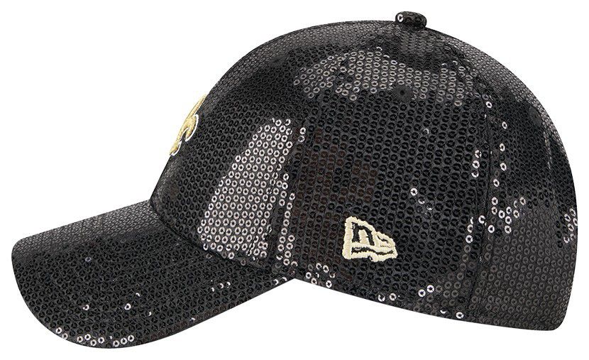 New Era Women's New Orleans Saints Black Sequin 9Forty Adjustable Hat product image