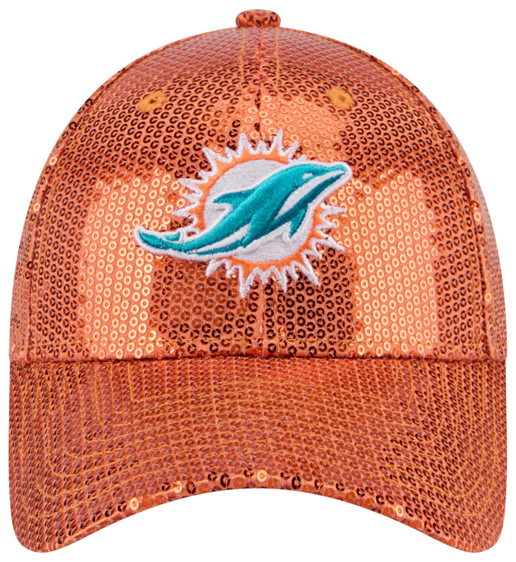 New Era Women's Miami Dolphins Aqua Sequin 9Forty Adjustable Hat product image