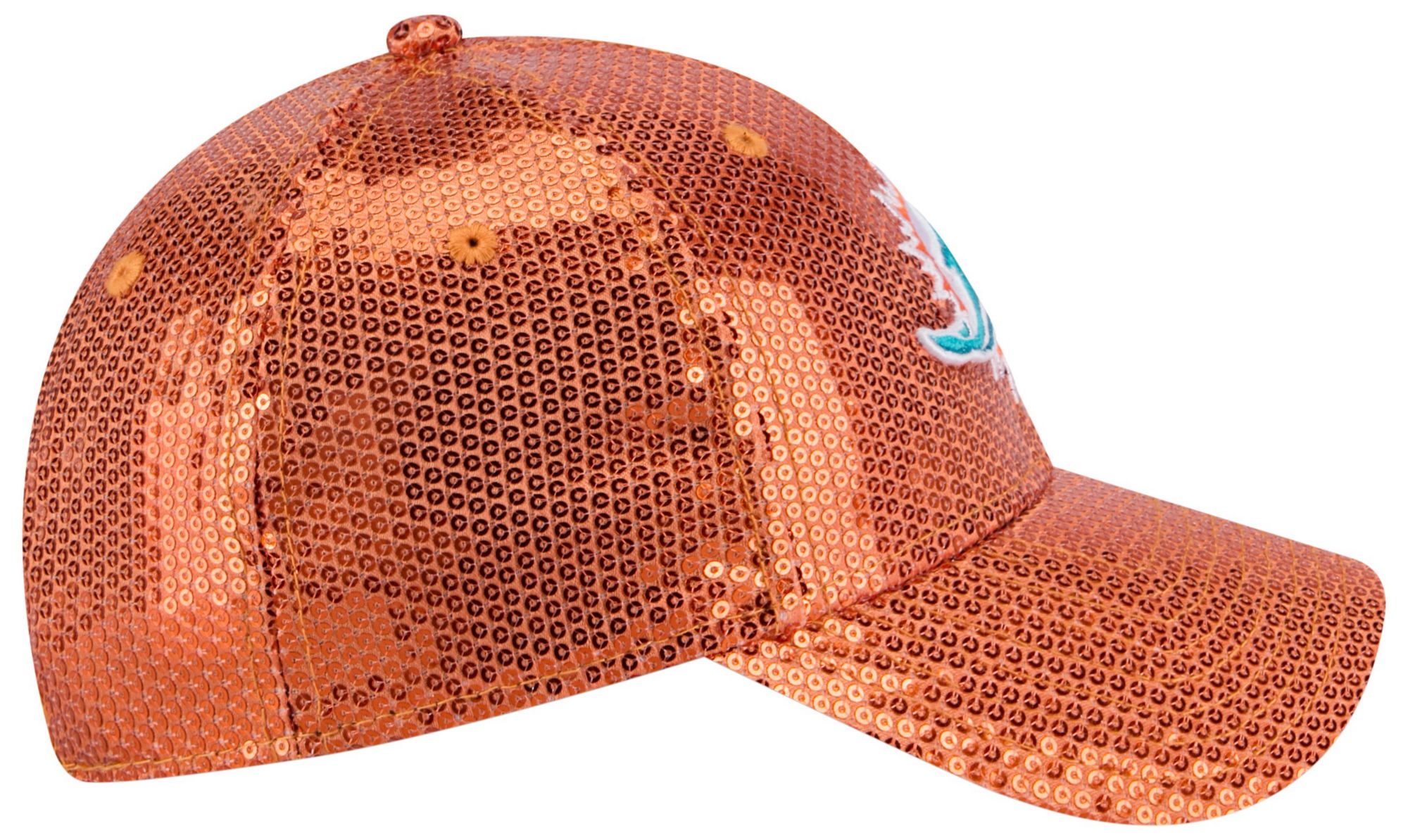New Era Women's Miami Dolphins Aqua Sequin 9Forty Adjustable Hat product image
