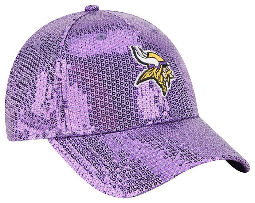 New Era Women's Minnesota Vikings Purple Sequin 9Forty Adjustable Hat product image