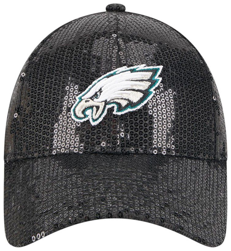 New Era Women's Philadelphia Eagles Teal Sequin 9Forty Adjustable Hat product image