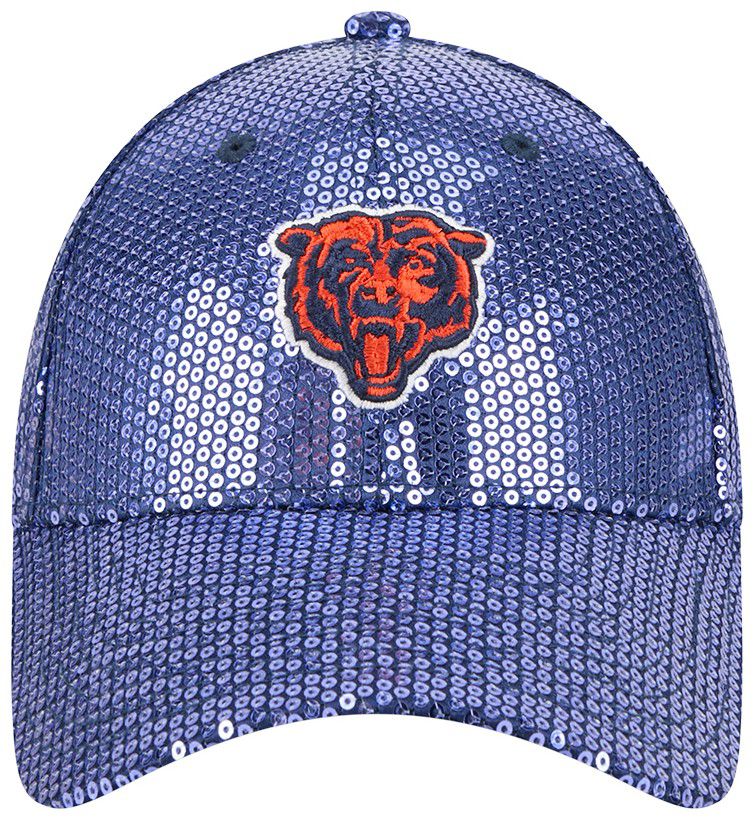 New Era Women's Chicago Bears Navy Sequin 9Forty Adjustable Hat product image