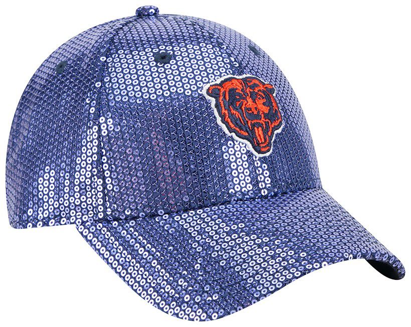 New Era Women's Chicago Bears Navy Sequin 9Forty Adjustable Hat product image