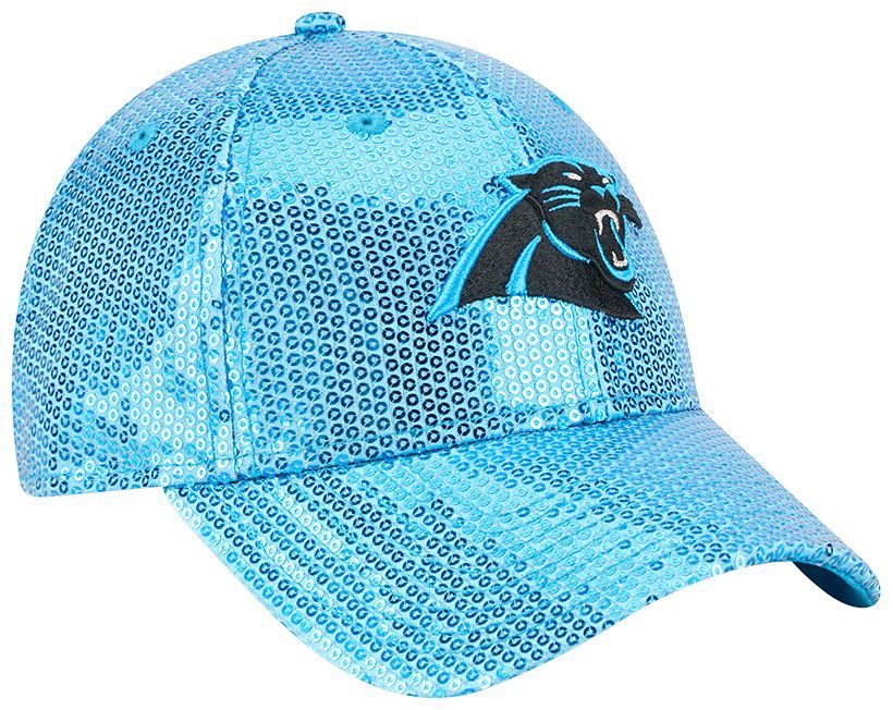 New Era Women's Carolina Panthers Blue Sequin 9Forty Adjustable Hat product image