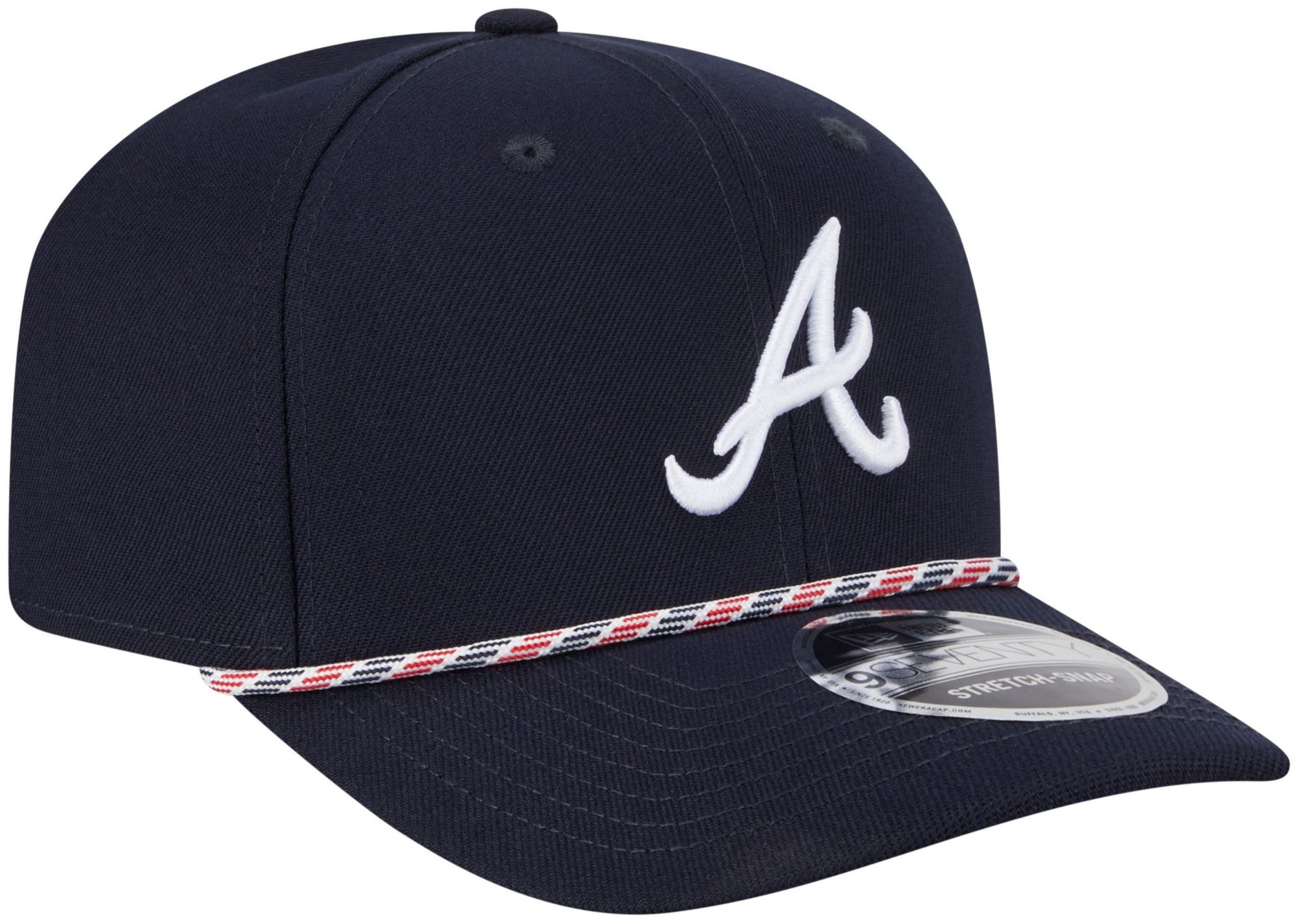 New Era Adult Atlanta Braves Navy Multi Rope 9Seventy Adjustable Stretch-Snap Hat product image