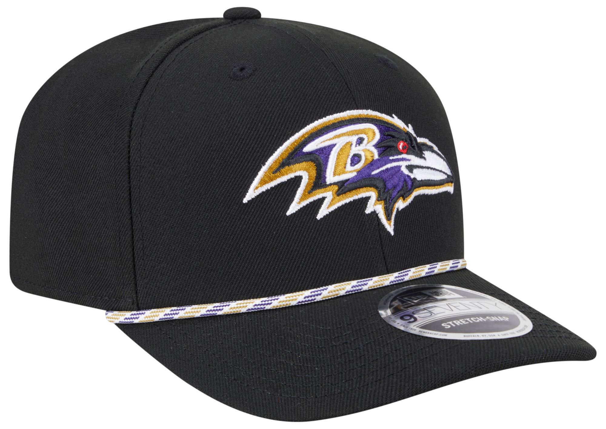 New Era Adult Baltimore Ravens Black Rope 9Seventy Adjustable Hat product image