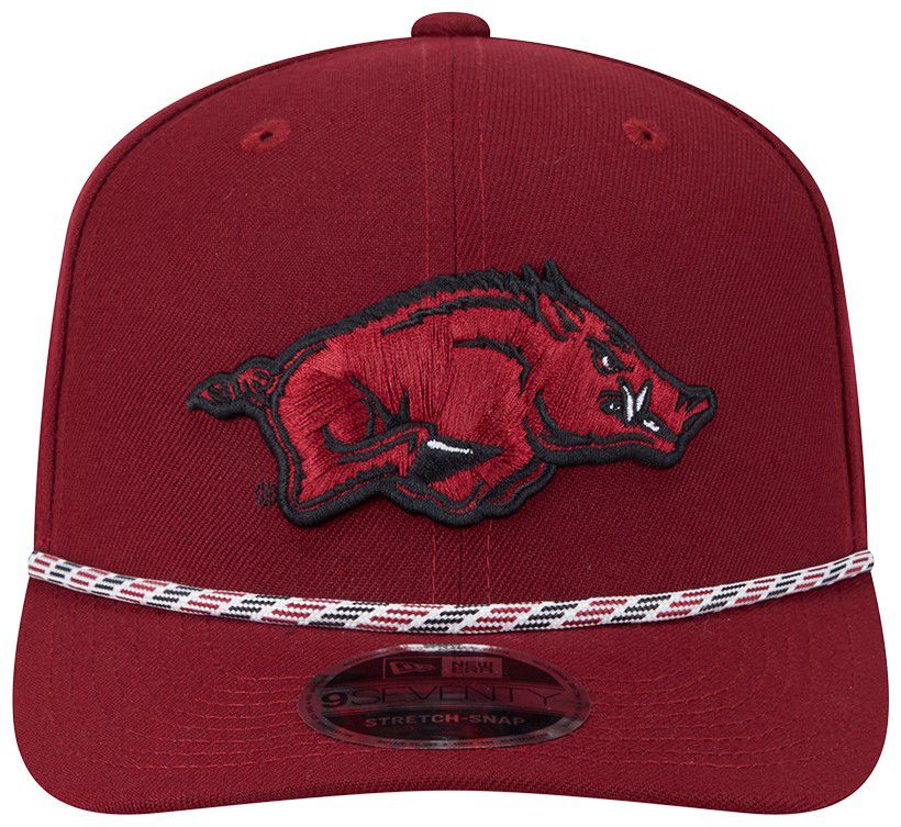 New Era Adult Arkansas Razorbacks Crimson Multi - Rope 970 Adjustable Stretch-Snap Hat product image