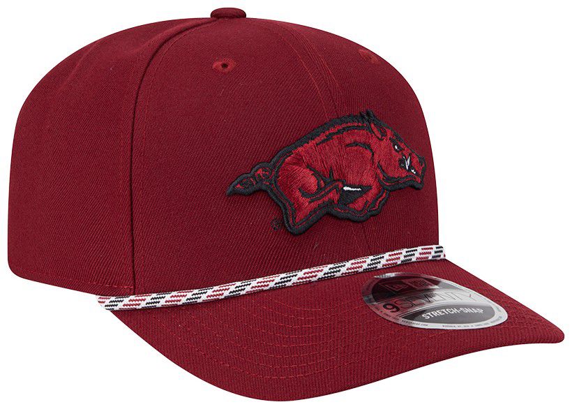 New Era Adult Arkansas Razorbacks Crimson Multi - Rope 970 Adjustable Stretch-Snap Hat product image