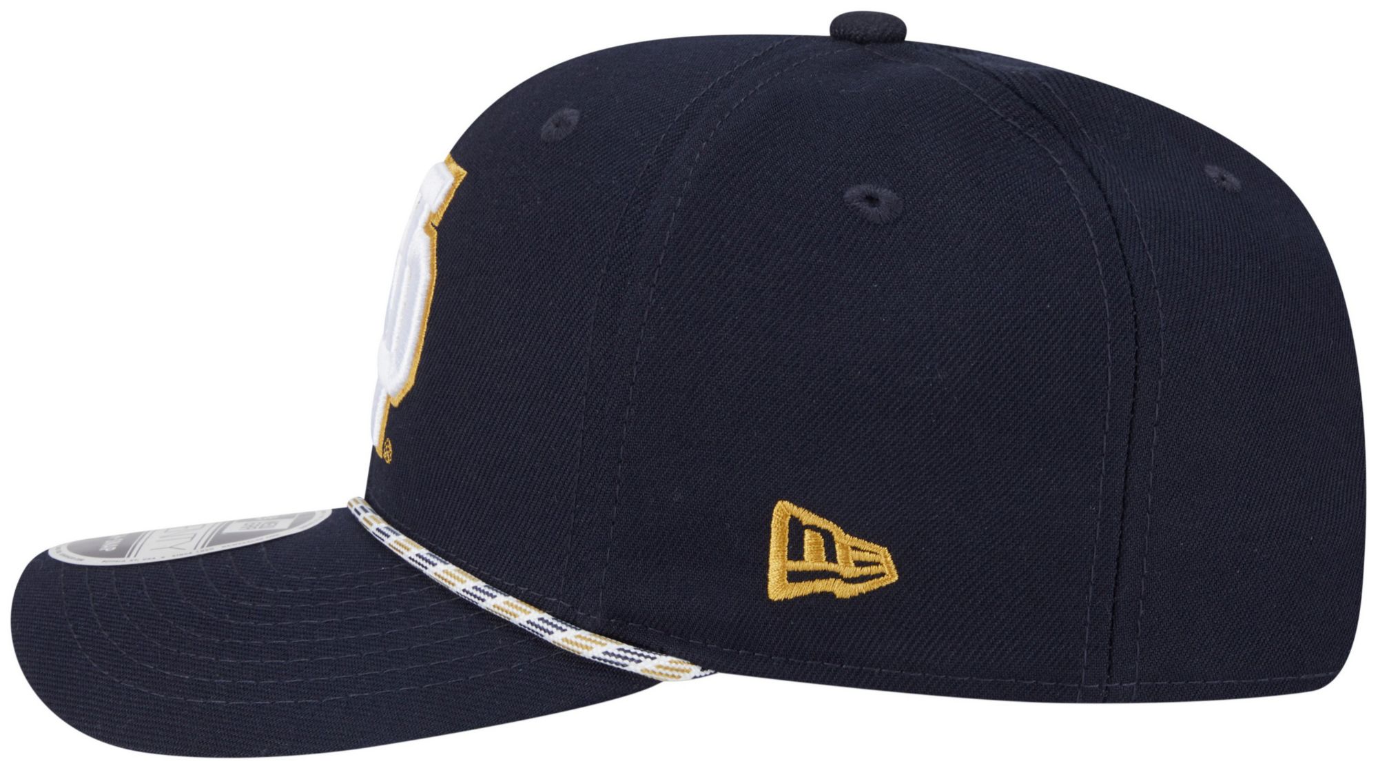New Era Adult Notre Dame Fighting Irish Navy Multi Rope 9Seventy Adjustable Stretch-Snap Hat product image