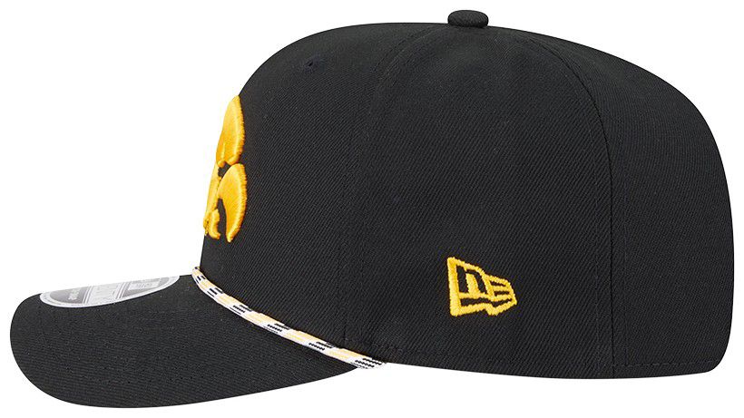 New Era Adult Iowa Hawkeyes Black Multi - Rope 970 Adjustable Stretch-Snap Hat product image