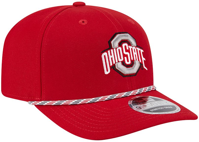 New Era Adult Ohio State Buckeyes Red Multi - Rope 970 Adjustable Stretch-Snap Hat product image