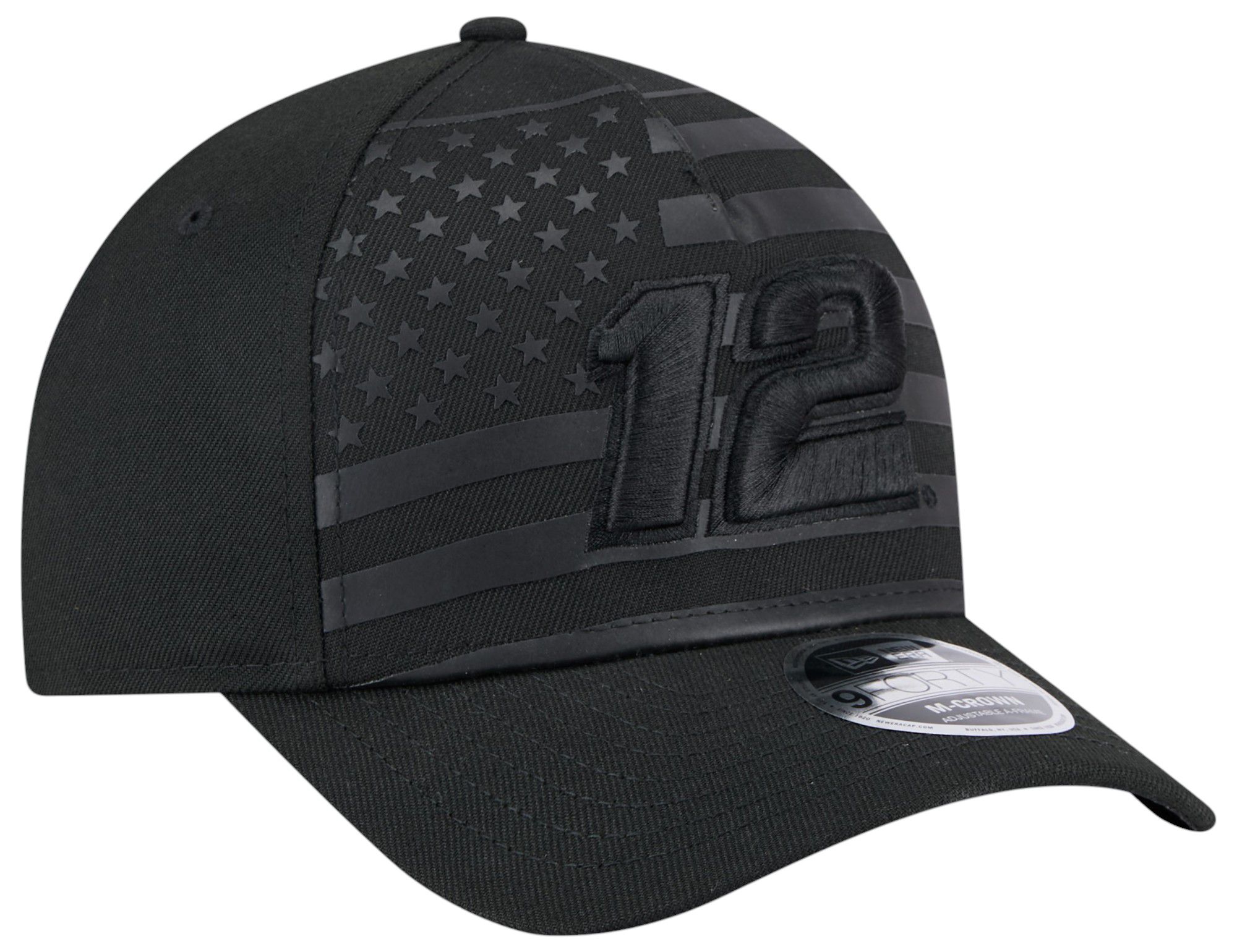 New Era Adult Ryan Blaney Black Flag 9Forty Adjustable Hat product image