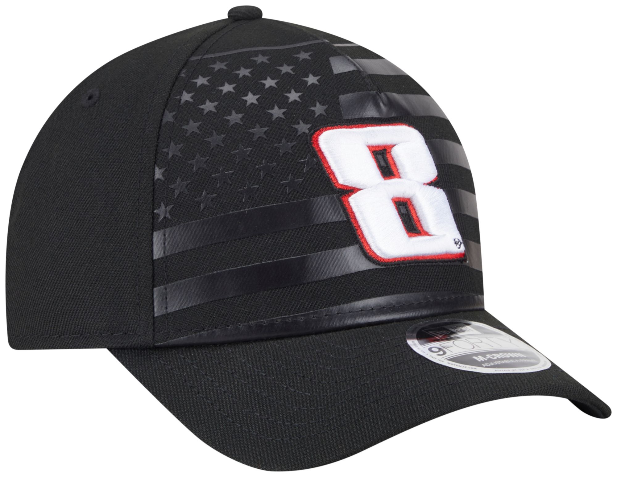 New Era Adult Kyle Busch Black Flag 9Forty Adjustable Hat product image