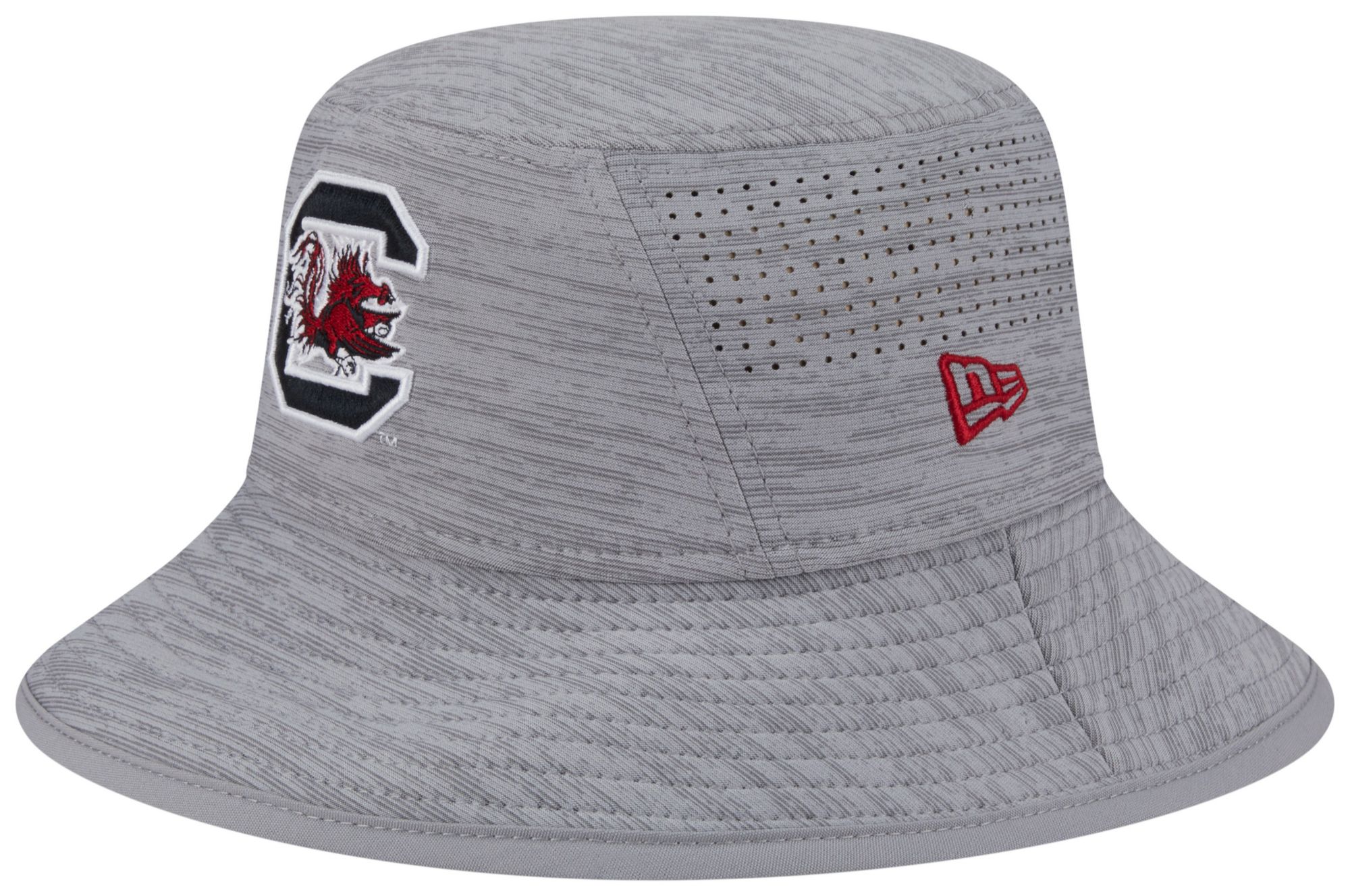 New Era Adult South Carolina Gamecocks Grey Digi Bucket Hat product image