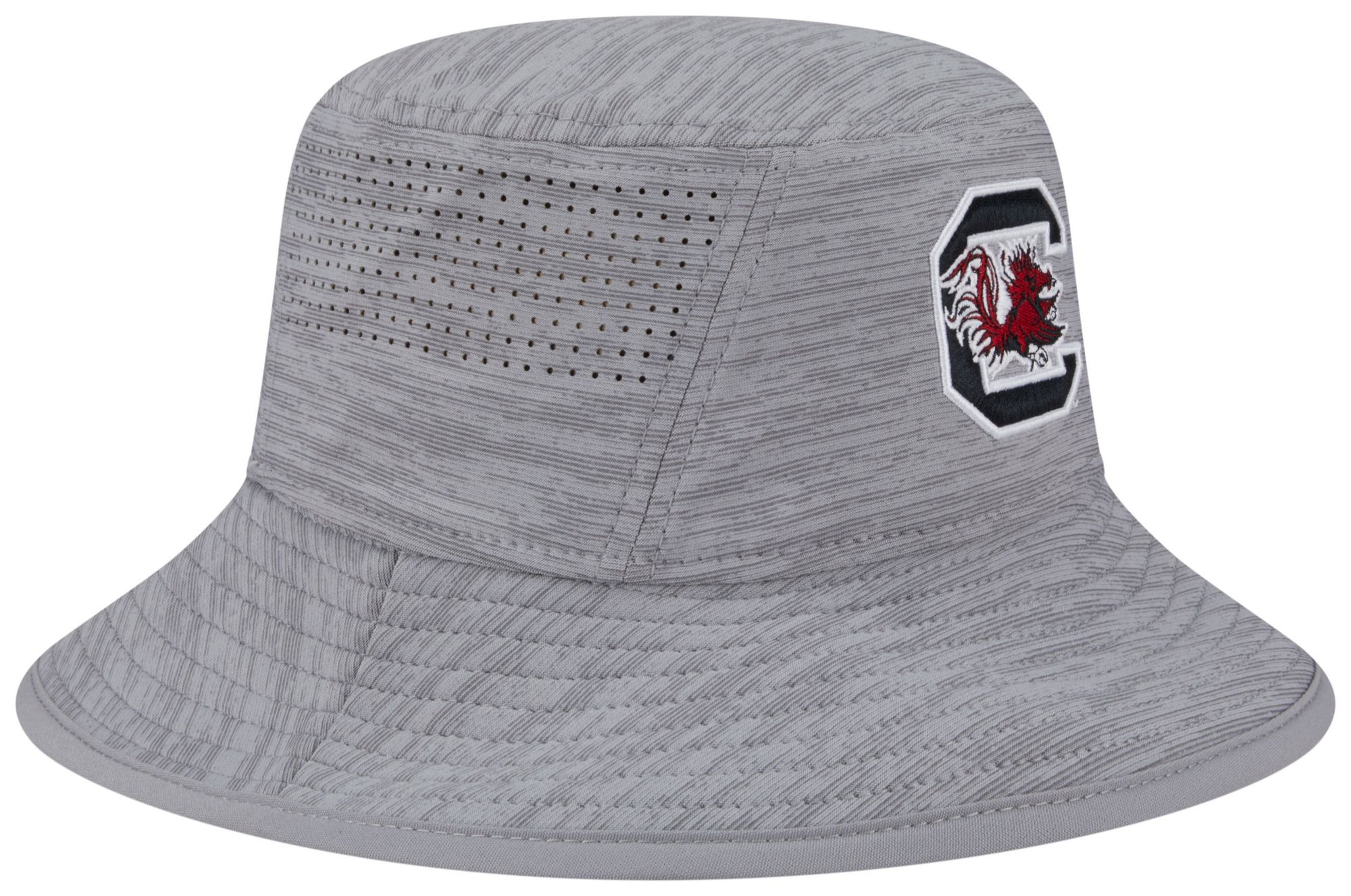 New Era Adult South Carolina Gamecocks Grey Digi Bucket Hat product image