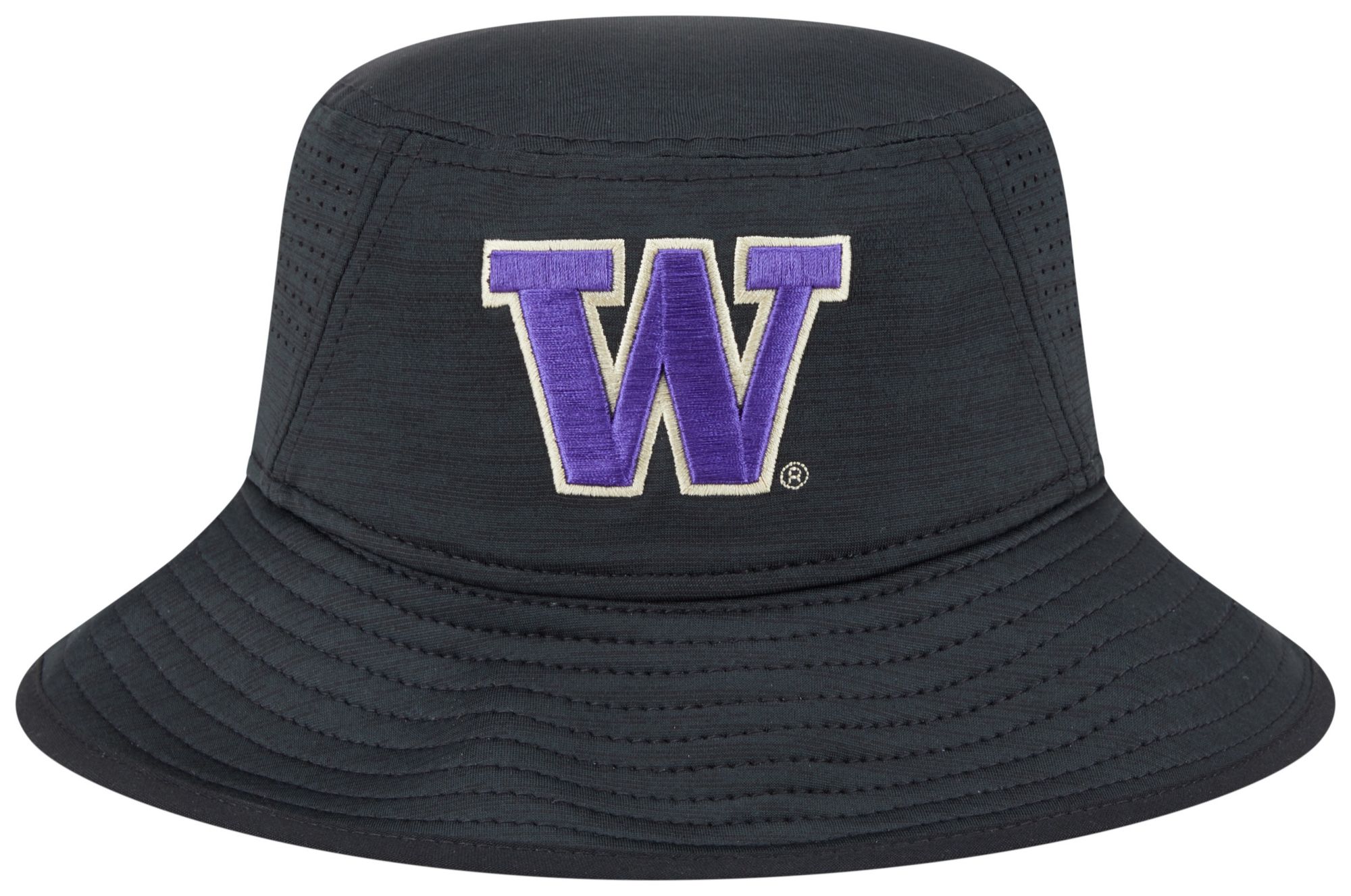 New Era Adult Washington Huskies Black Digi Bucket Hat product image
