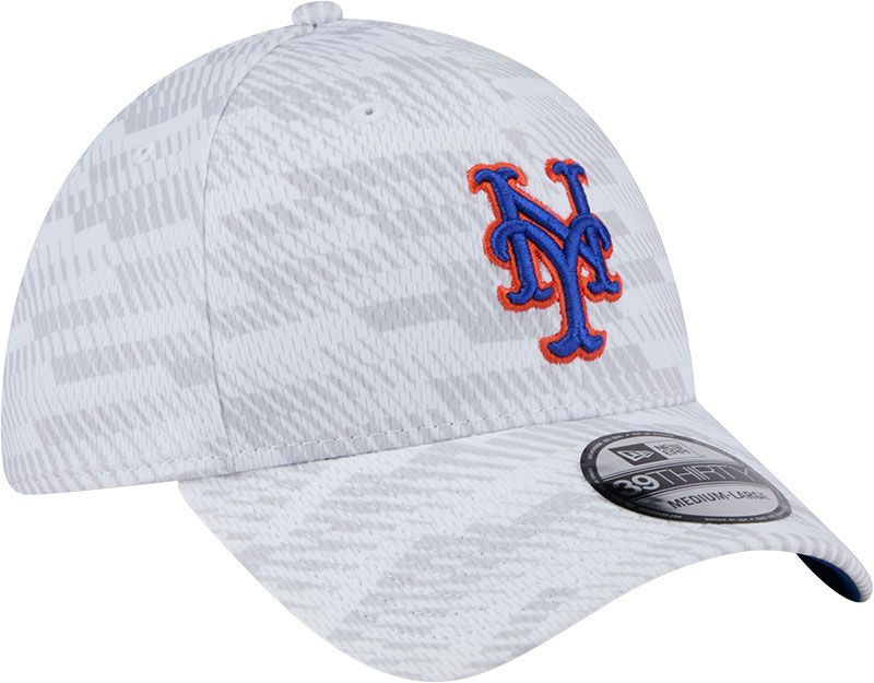 New Era Youth New York Mets White Graded 39Thirty Stretch Fit Hat product image