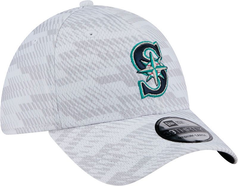 New Era Youth Seattle Mariners White Graded 39Thirty Stretch Fit Hat product image
