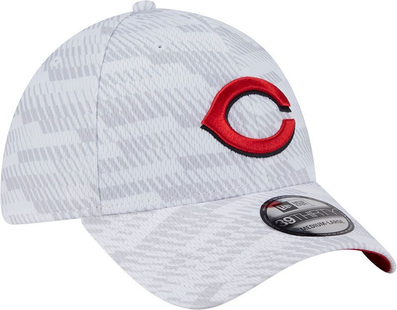 New Era Youth Cincinnati Reds White Graded 39Thirty Stretch Fit Hat product image