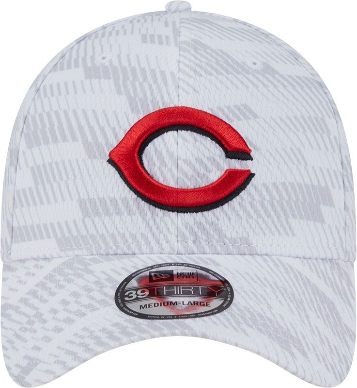 New Era Youth Cincinnati Reds White Graded 39Thirty Stretch Fit Hat product image