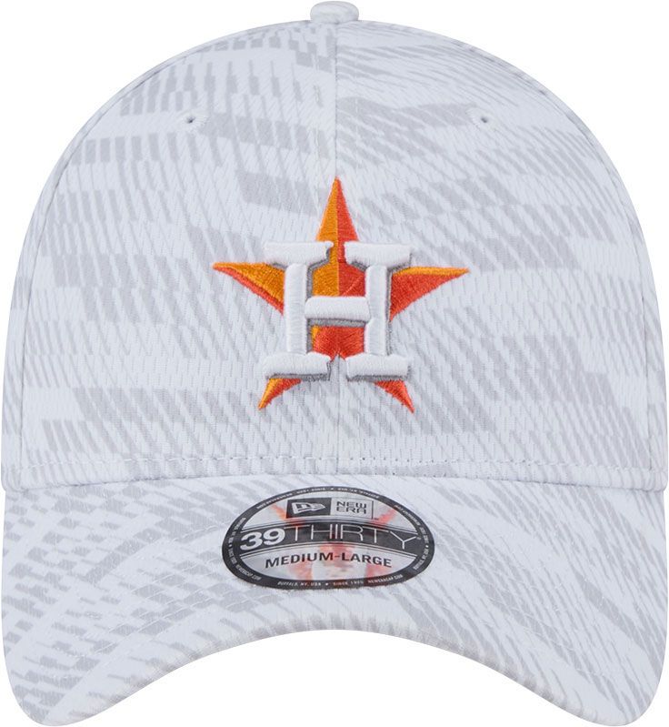 New Era Youth Houston Astros White Graded 39Thirty Stretch Fit Hat product image