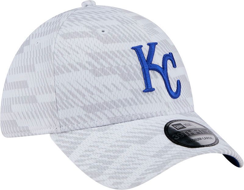 New Era Youth Kansas City Royals White Graded 39Thirty Stretch Fit Hat product image