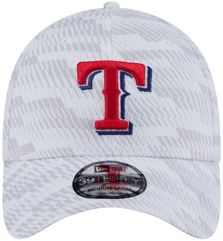 New Era Youth Texas Rangers White Graded 39Thirty Stretch Fit Hat product image