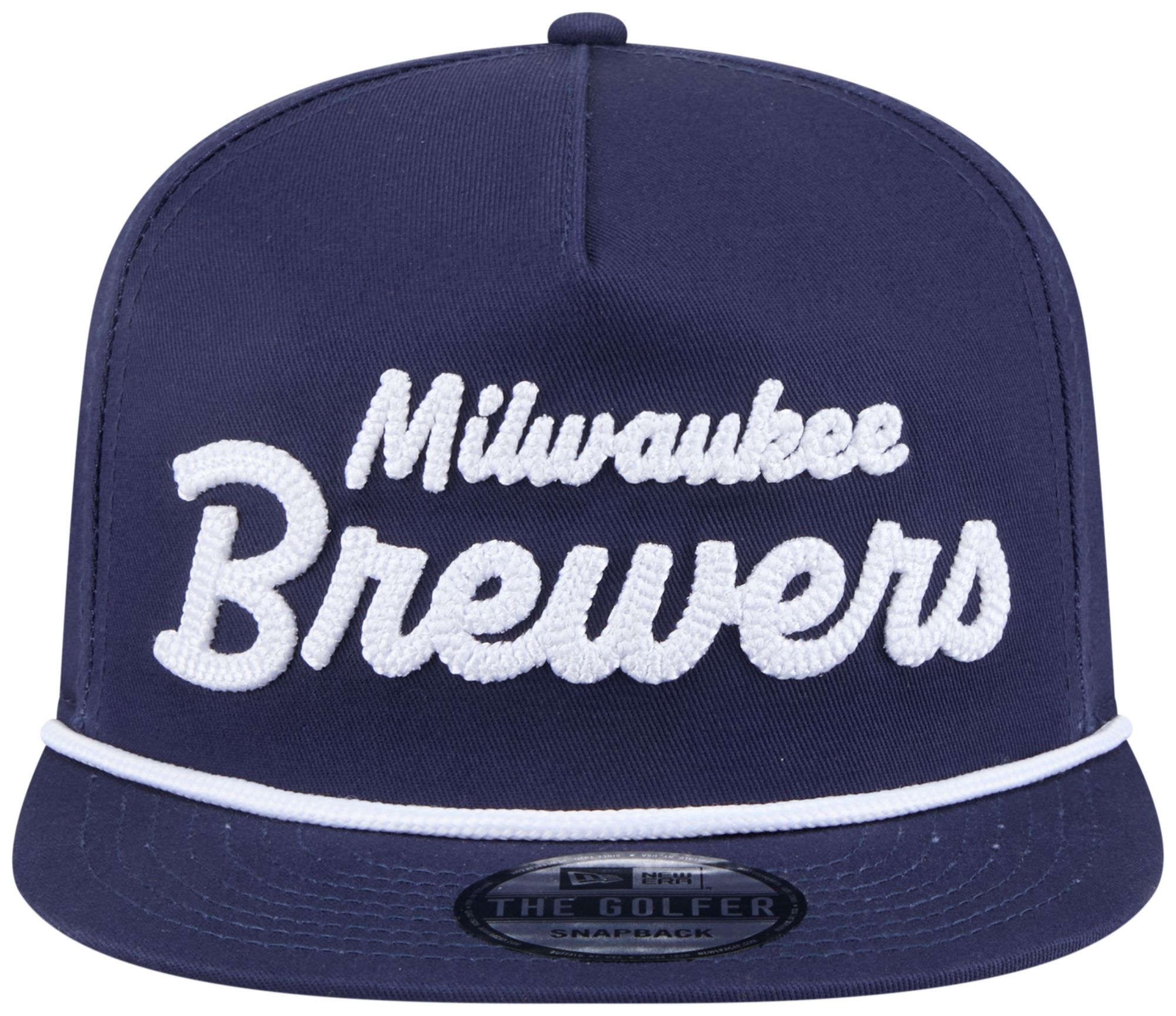 New Era Adult Milwaukee Brewers Blue Team Text Golfer Adjustable Hat product image