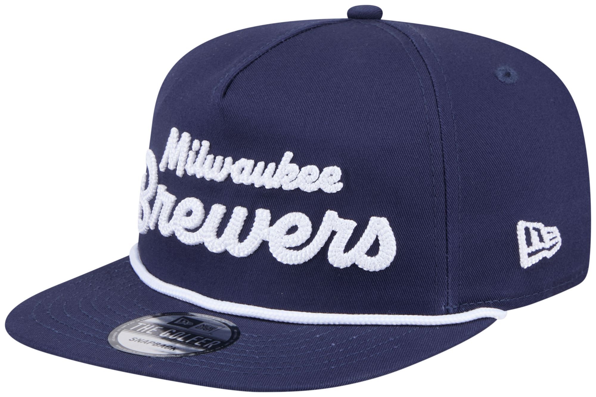 New Era Adult Milwaukee Brewers Blue Team Text Golfer Adjustable Hat product image