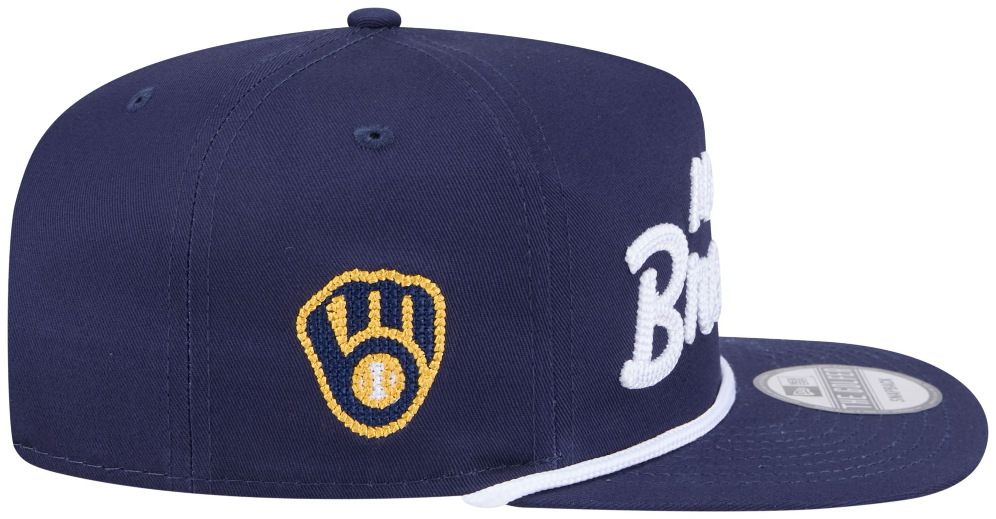 New Era Adult Milwaukee Brewers Blue Team Text Golfer Adjustable Hat product image