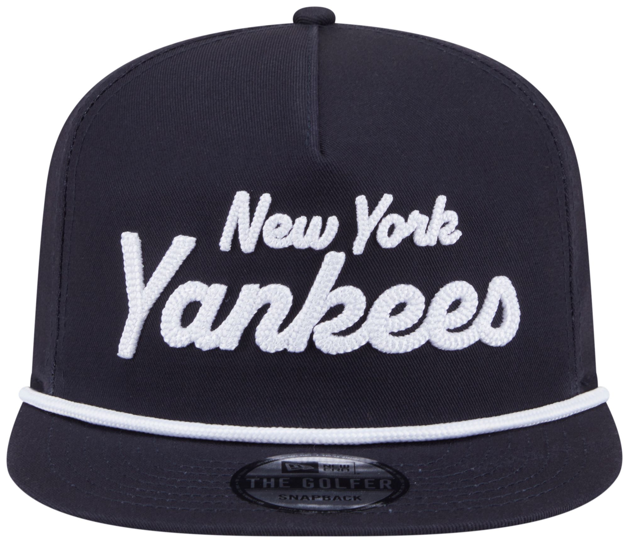 New Era Adult New York Yankees Navy Team Text Golfer Adjustable Hat product image