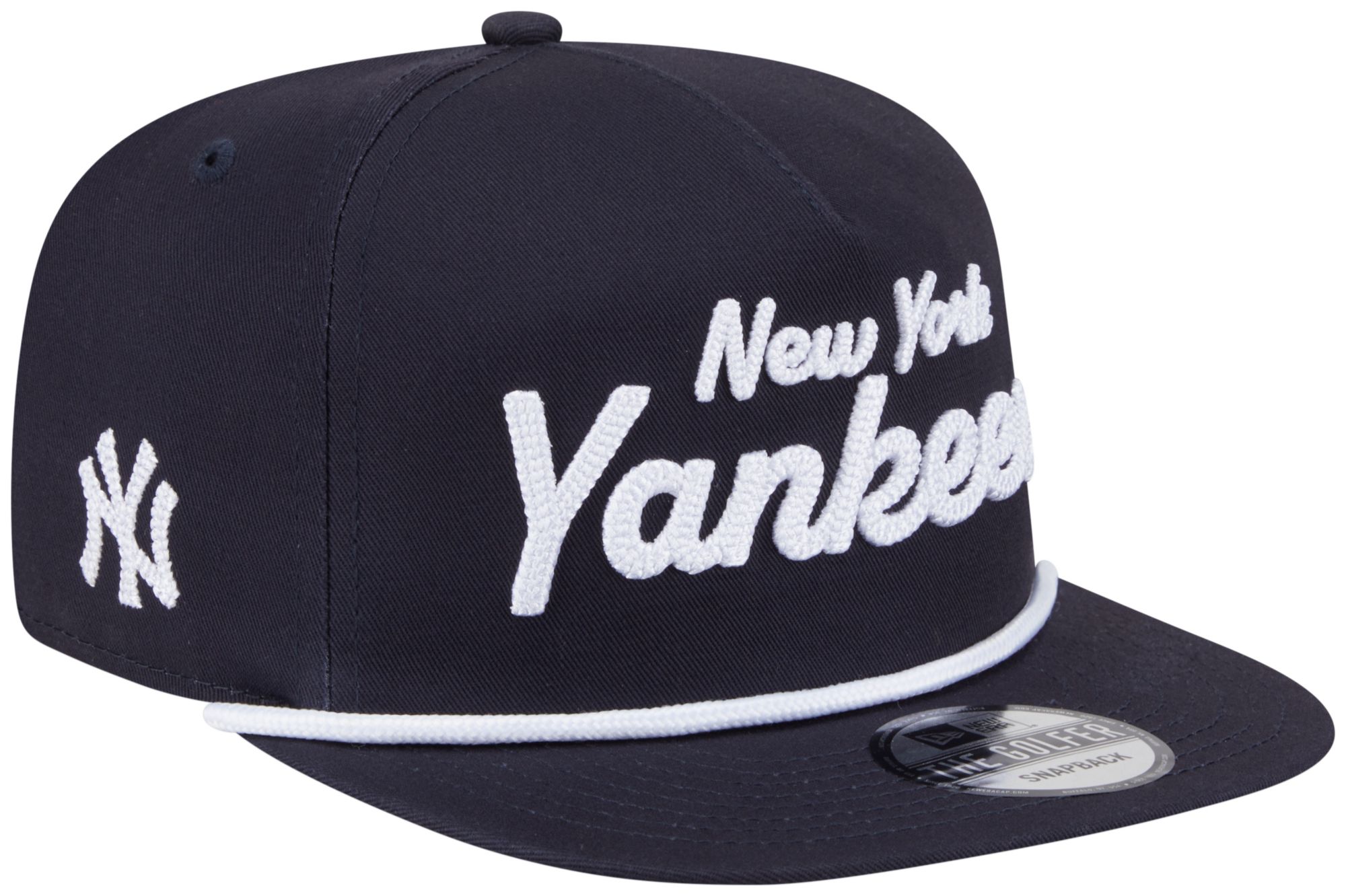 New Era Adult New York Yankees Navy Team Text Golfer Adjustable Hat product image