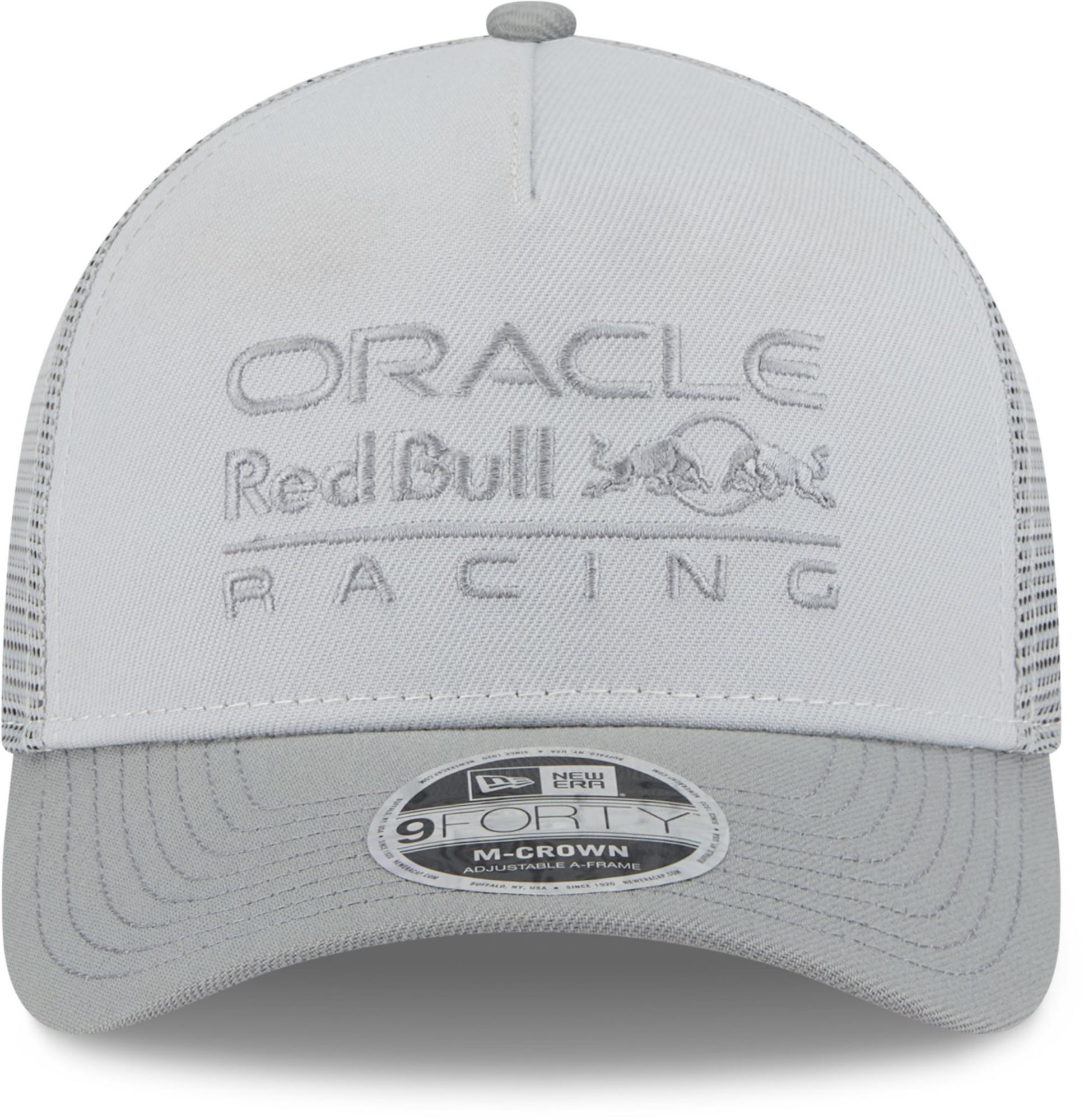 New Era Adult Nascar Red Bull Racing Grey 9Forty Trucker Adjustable Hat product image