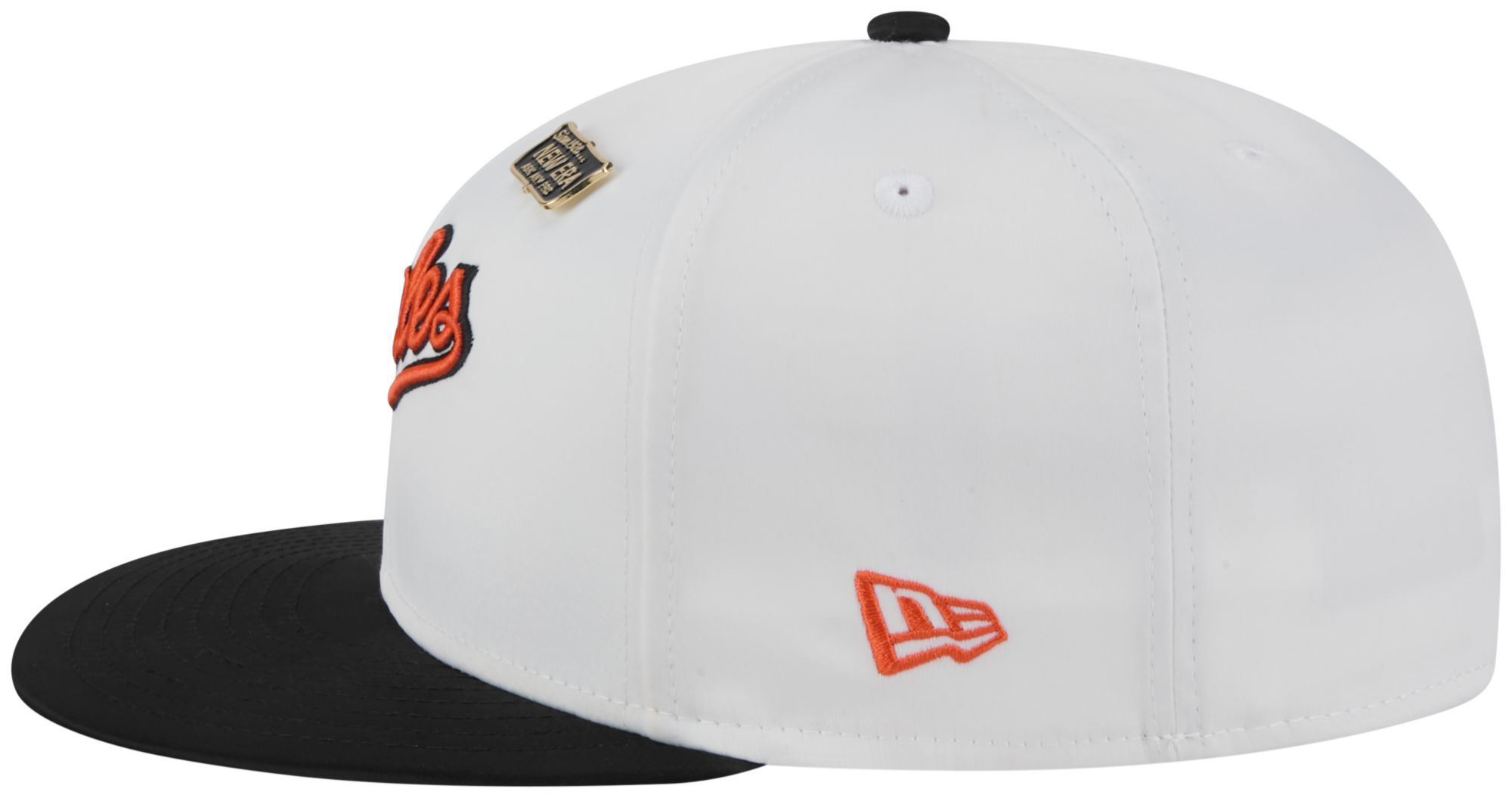 New Era Adult Baltimore Orioles White Satin 59Fifty Fitted Hat product image
