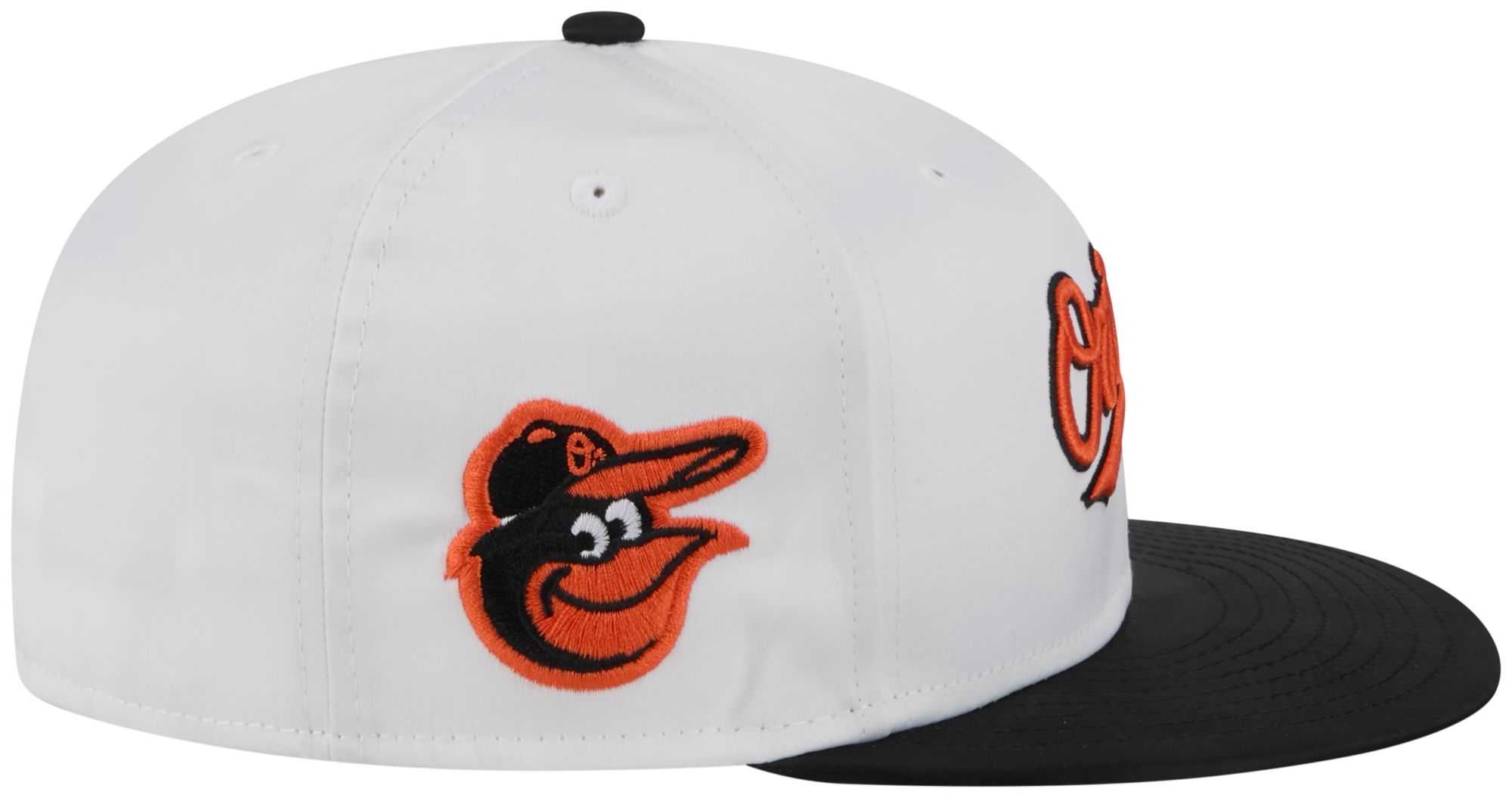 New Era Adult Baltimore Orioles White Satin 59Fifty Fitted Hat product image