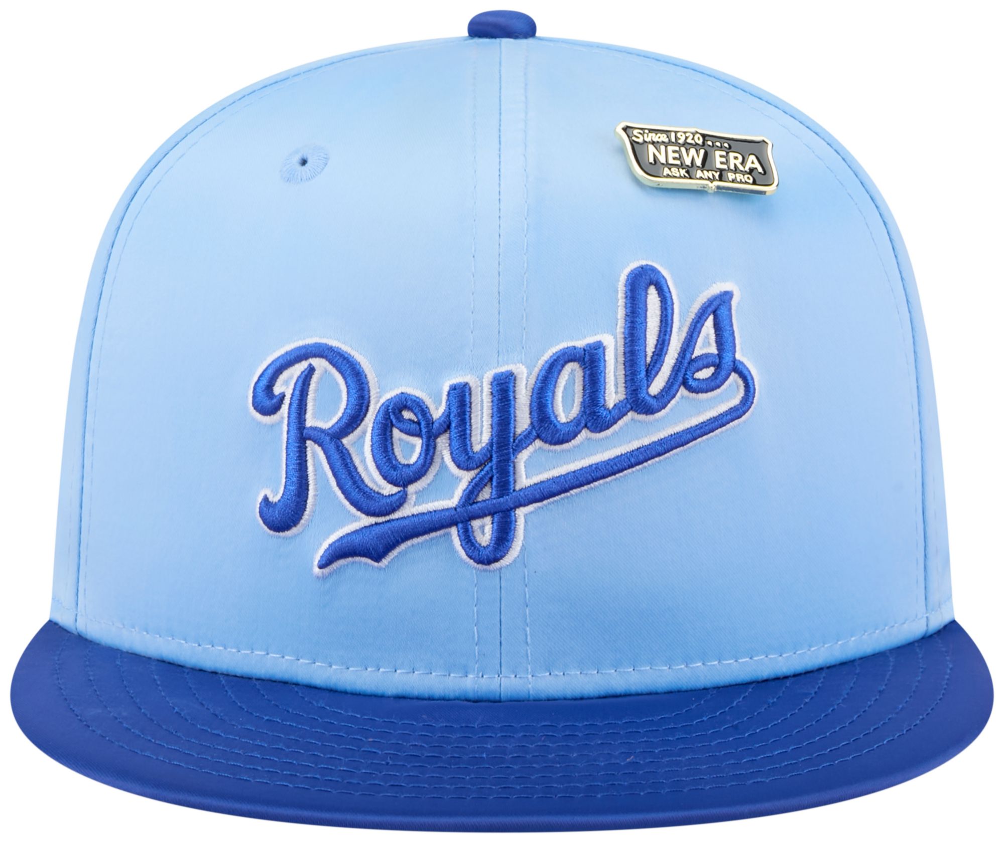 New Era Adult Kansas City Royals Light Blue Satin 59Fifty Fitted Hat product image