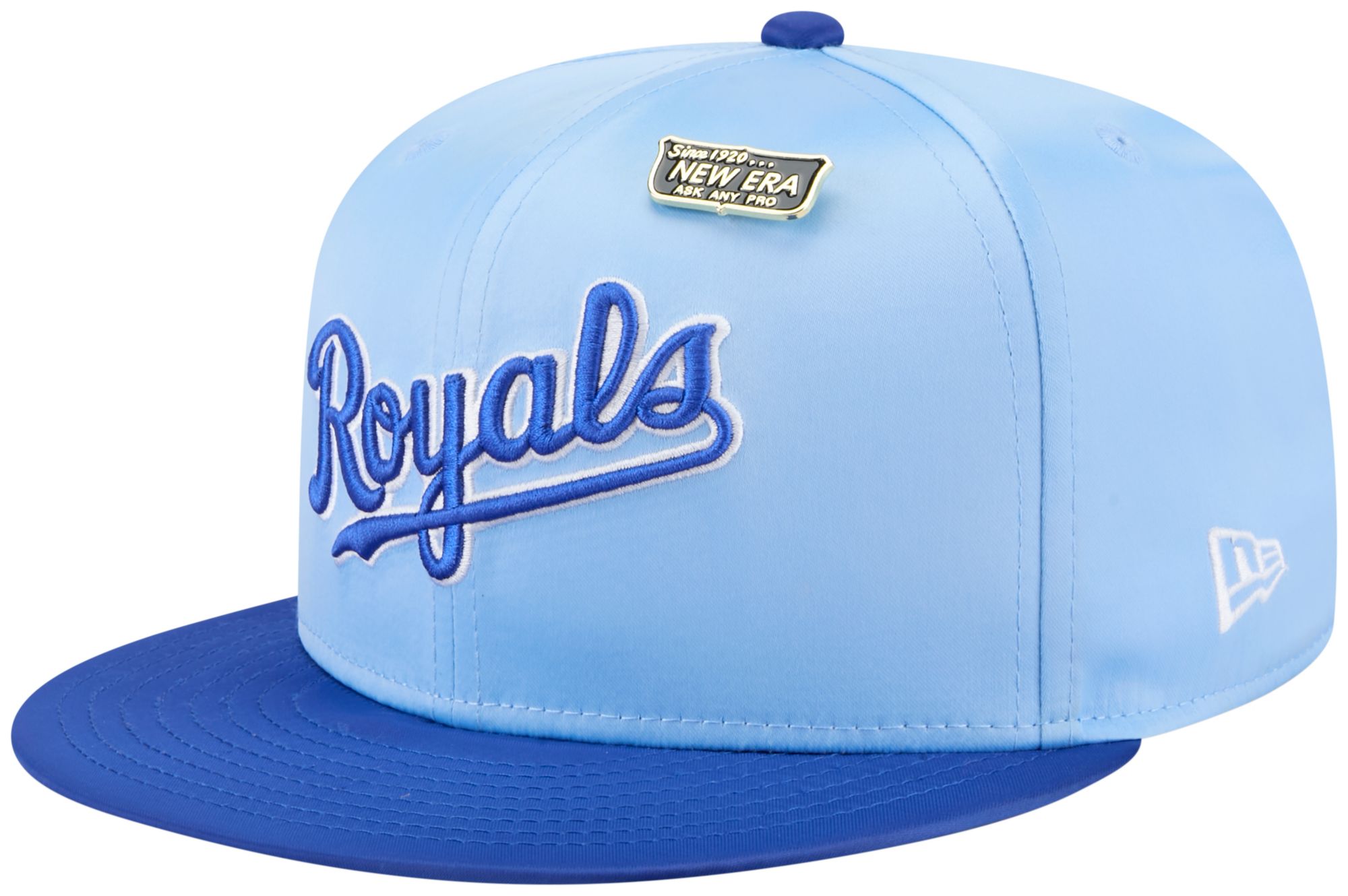 New Era Adult Kansas City Royals Light Blue Satin 59Fifty Fitted Hat product image