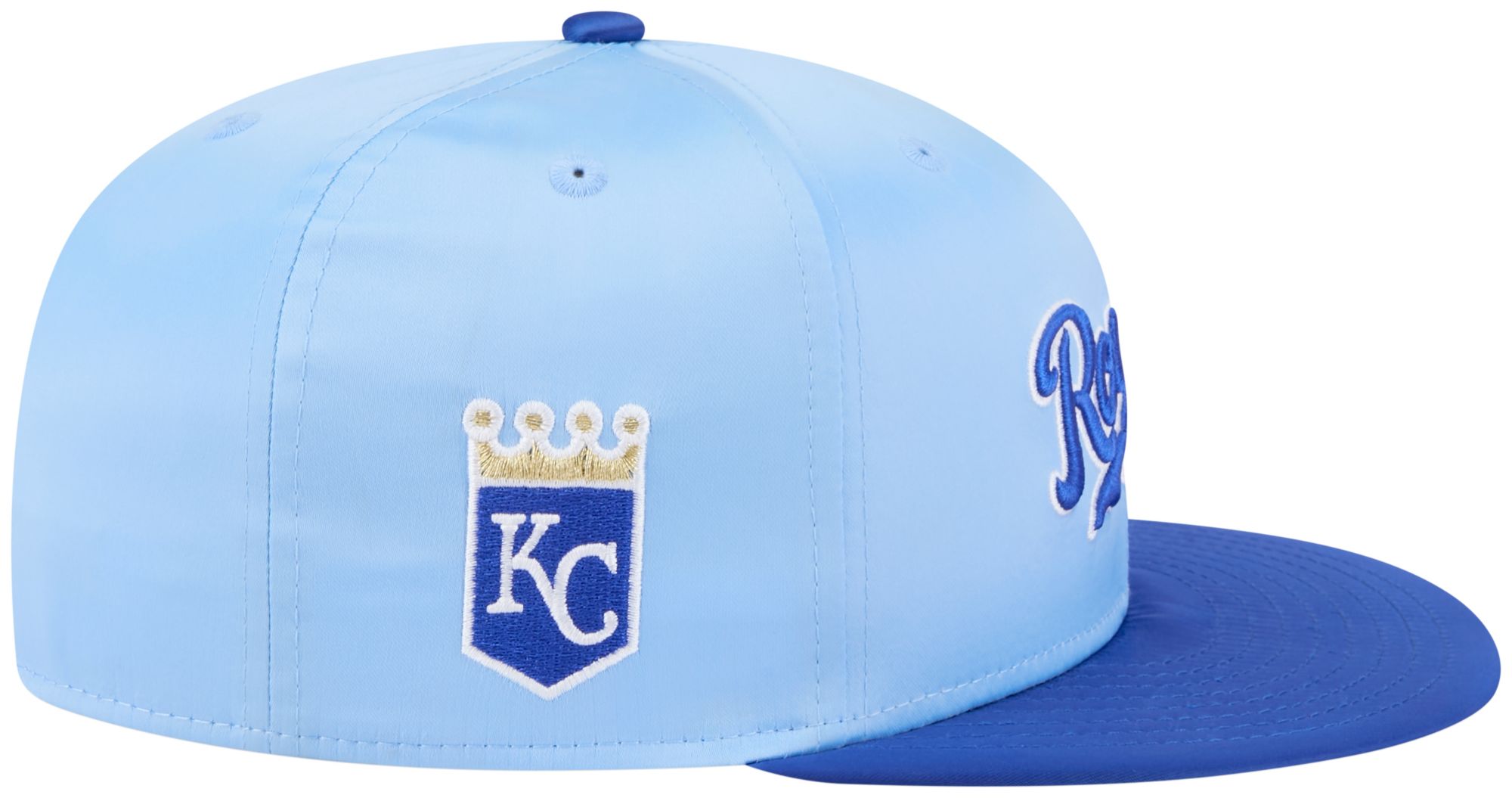 New Era Adult Kansas City Royals Light Blue Satin 59Fifty Fitted Hat product image