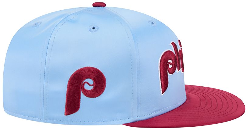 New Era Adult Philadelphia Phillies Light Blue Satin 59Fifty Fitted Hat product image
