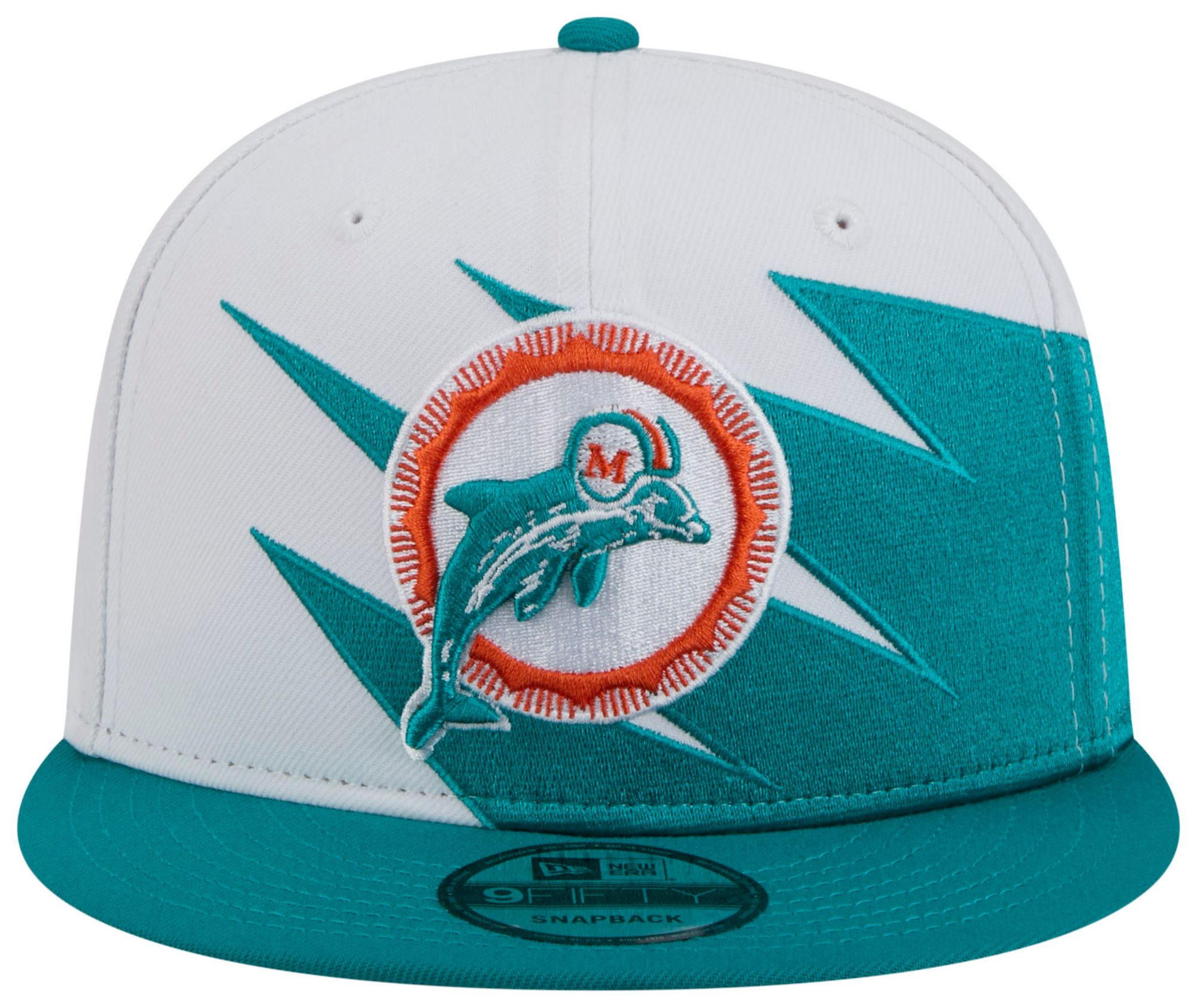 New Era Adult Miami Dolphins Aqua Zig Zag 9Fifty Adjustable Hat product image