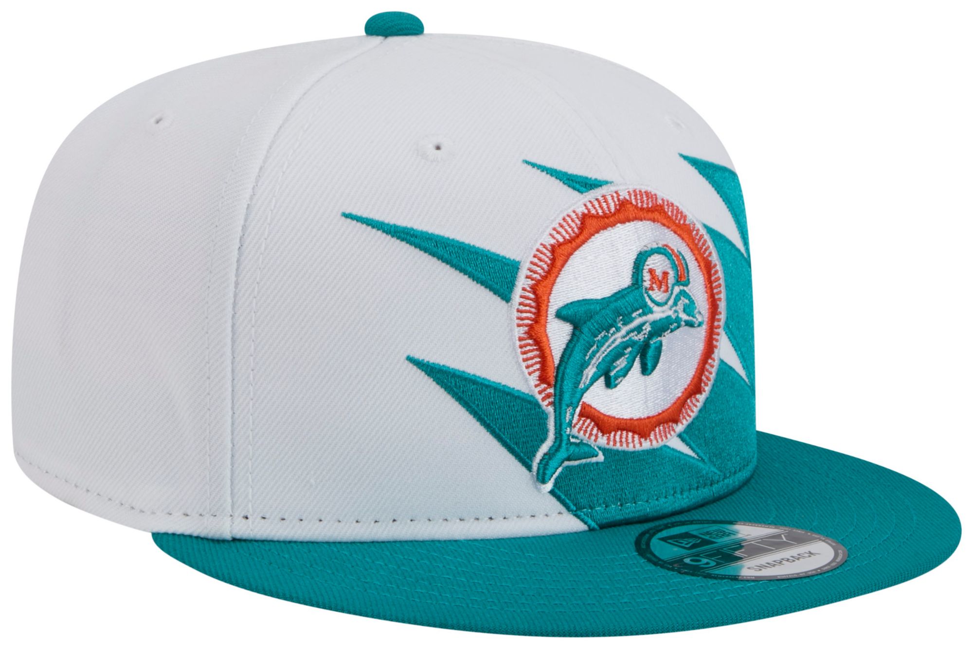 New Era Adult Miami Dolphins Aqua Zig Zag 9Fifty Adjustable Hat product image