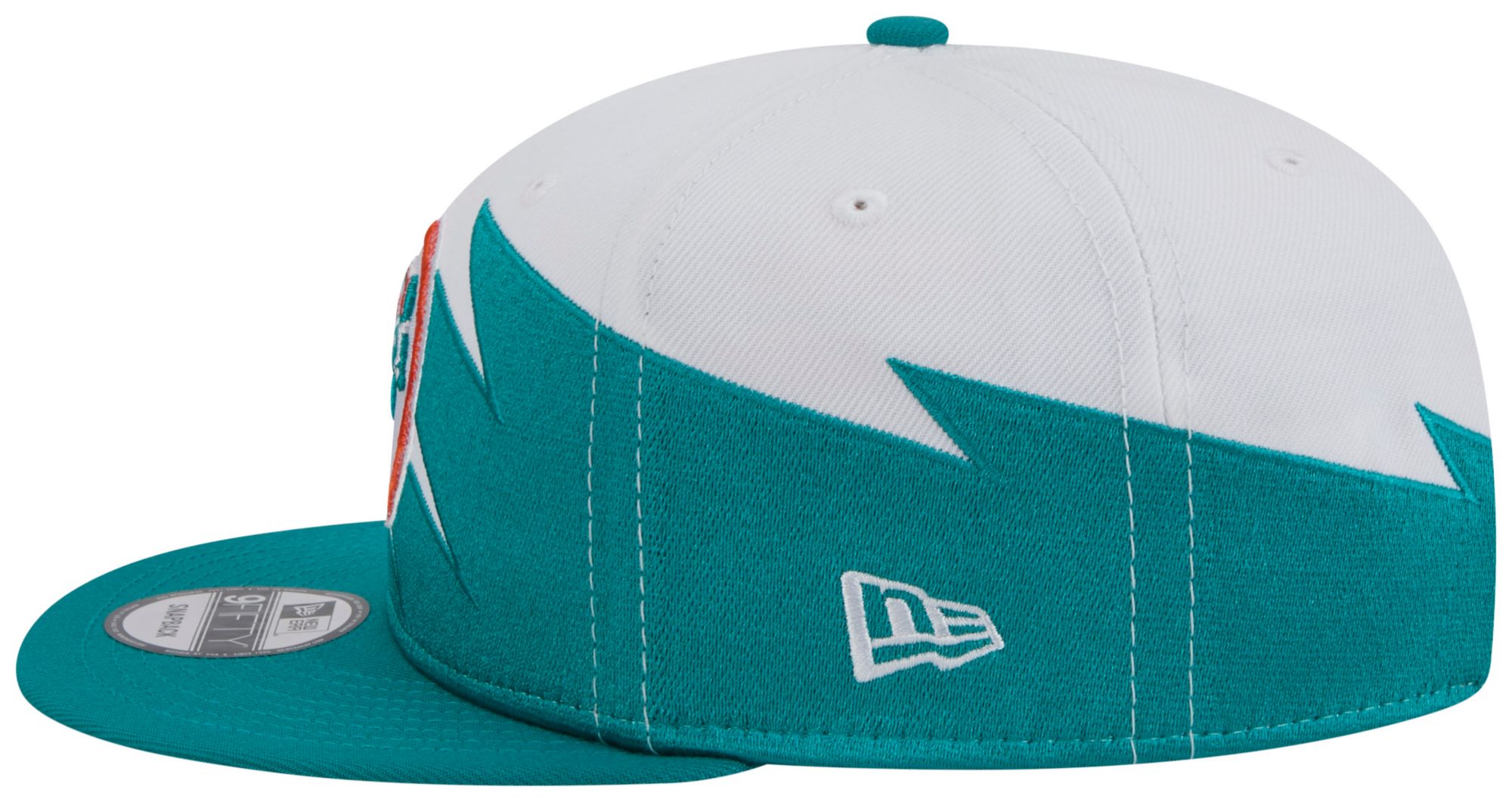 New Era Adult Miami Dolphins Aqua Zig Zag 9Fifty Adjustable Hat product image