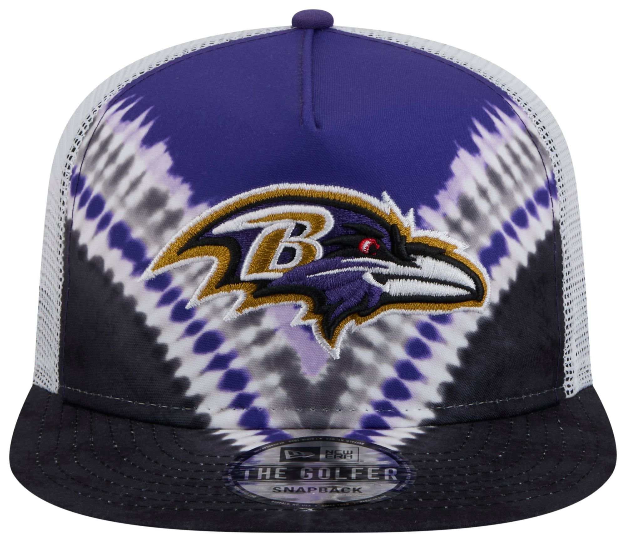 New Era Adult Baltimore Ravens Tie Dye Golfer Snapback Hat product image