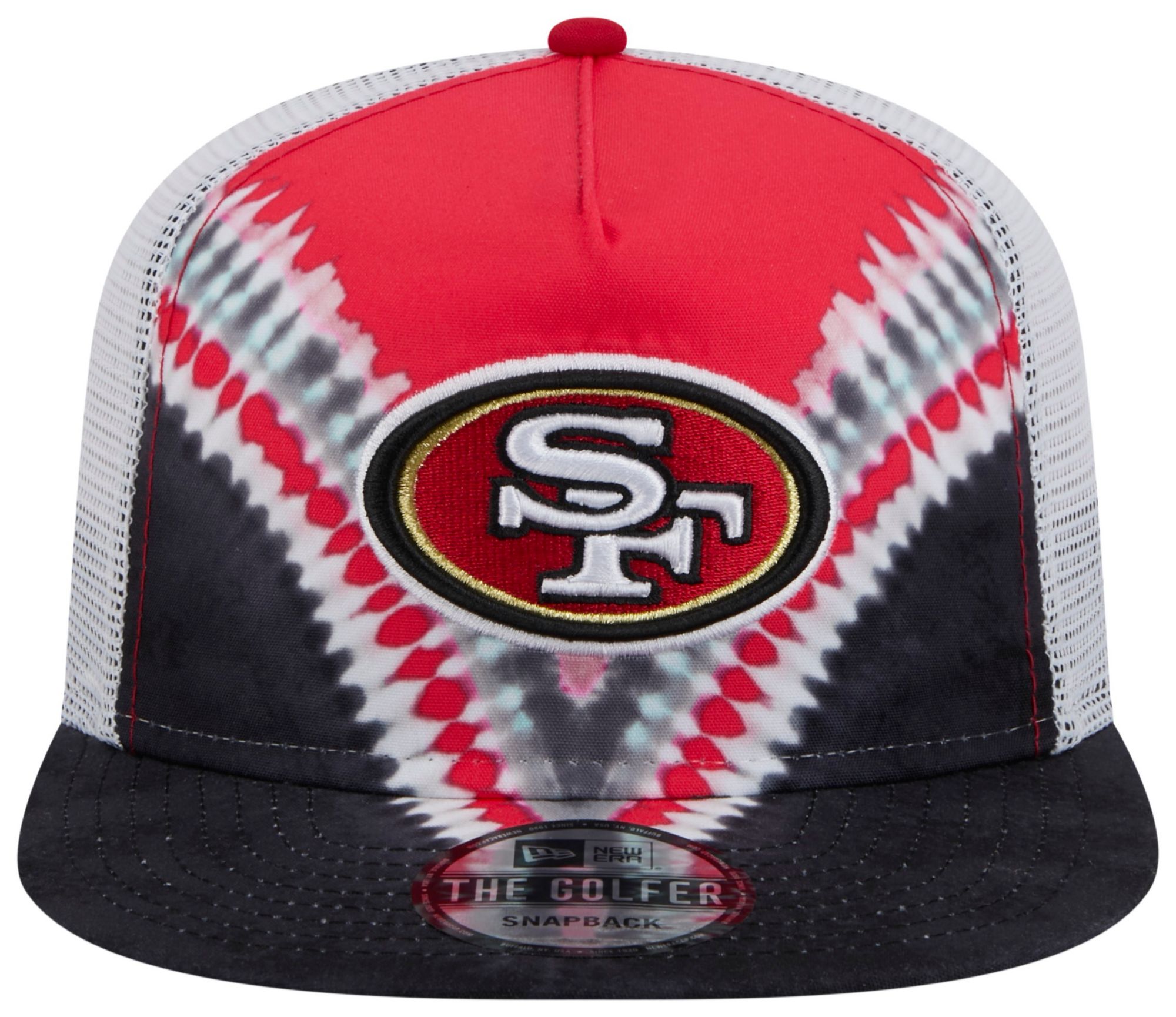 New Era Adult San Francisco 49ers Tie Dye Golfer Snapback Hat product image