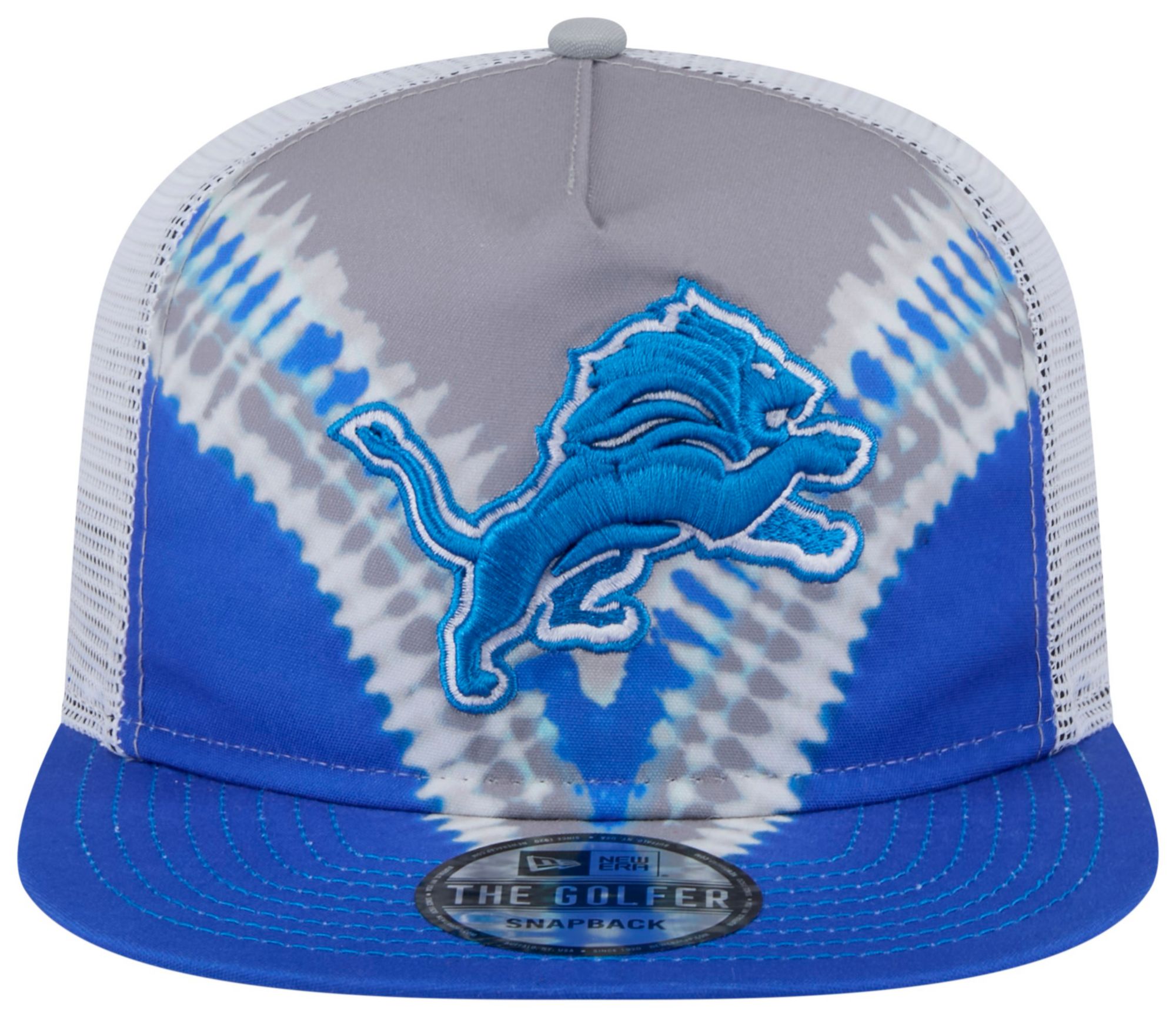 New Era Adult Detroit Lions Tie Dye Golfer Snapback Hat product image