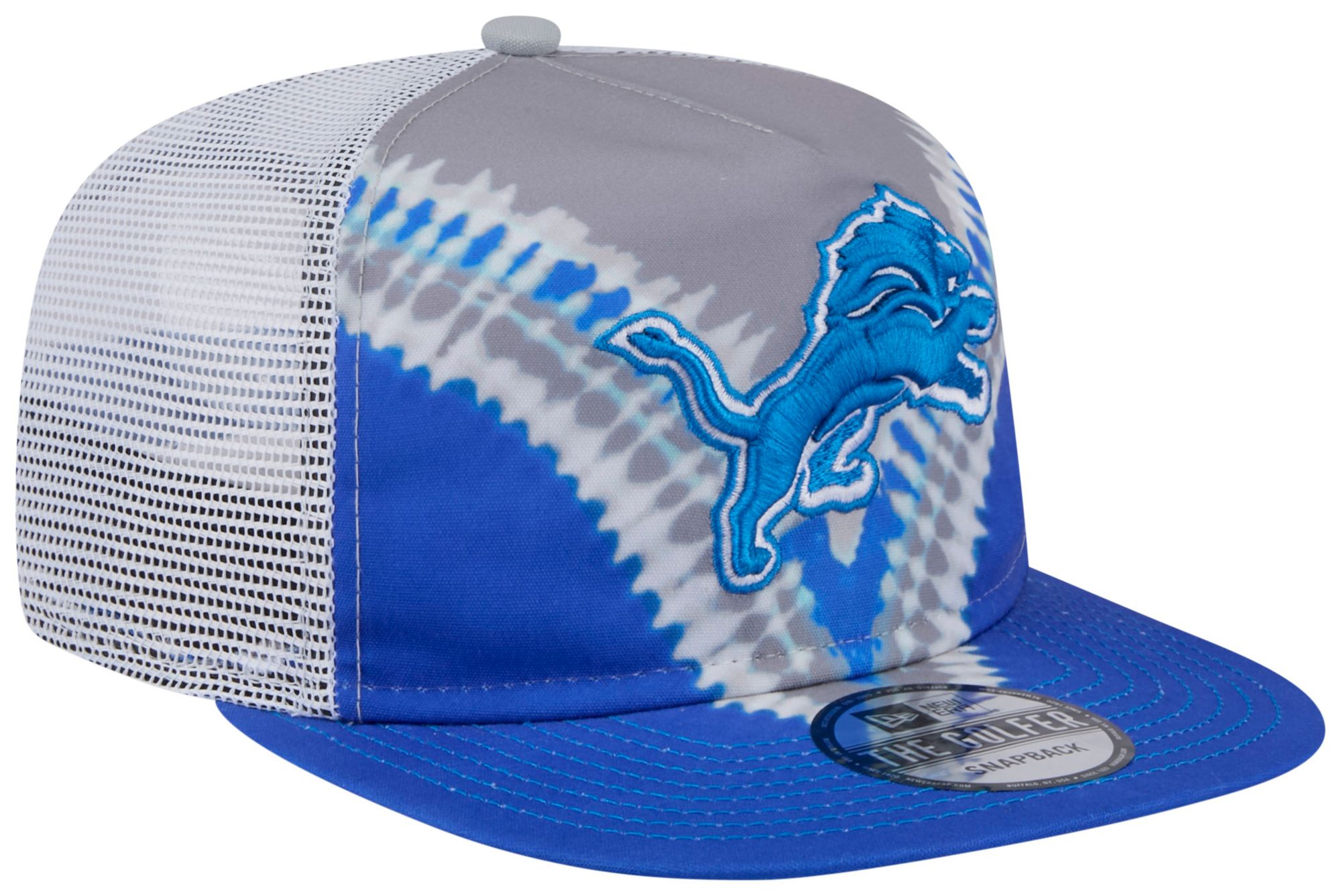 New Era Adult Detroit Lions Tie Dye Golfer Snapback Hat product image