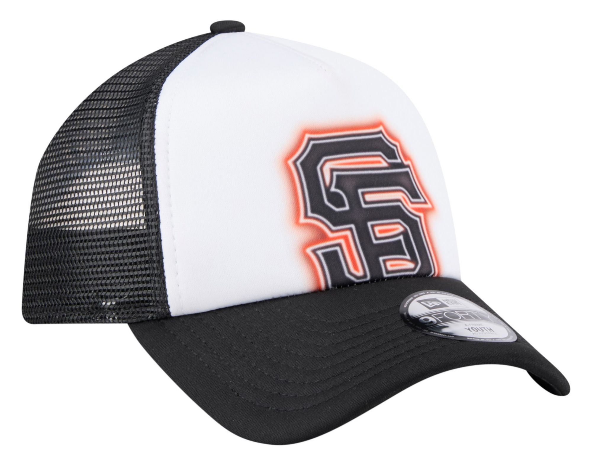 New Era Youth San Francisco Giants Black Painted 9Forty Adjustable Hat product image