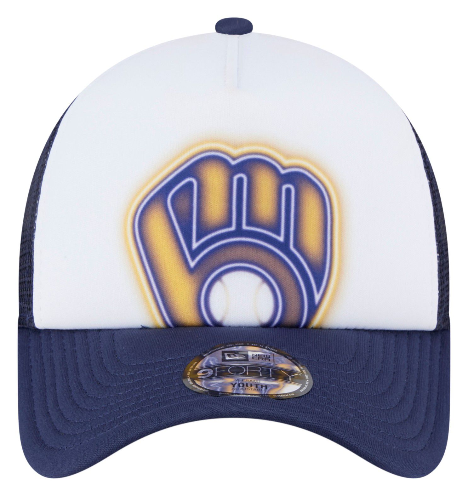 New Era Toddler's Milwaukee Brewers Blue Painted 9Forty Adjustable Hat product image